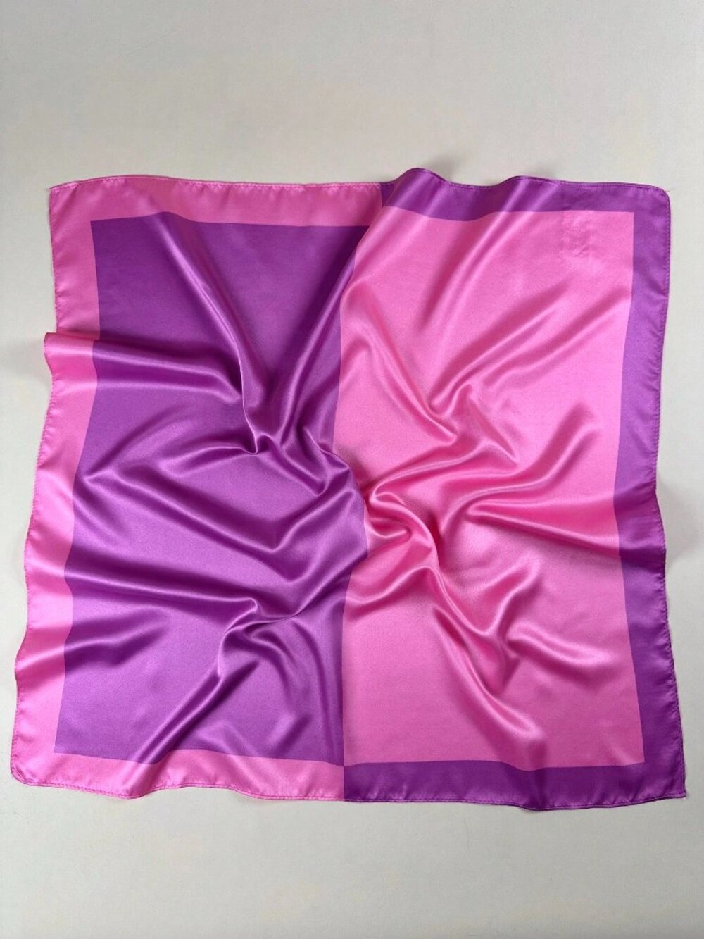Pink/Purple Geometric Square Scarf
